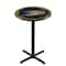 Holland Bar Stool Co 42" Blk Wrinkle Anaheim Ducks Pub Table L211B4228AnaDks - alternate 1